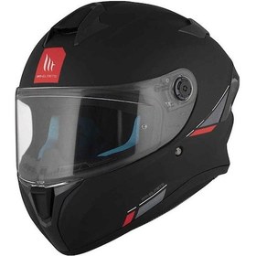 Resim Mt Helmets Targo S Pure A1 Kapalı Kask Siyah 