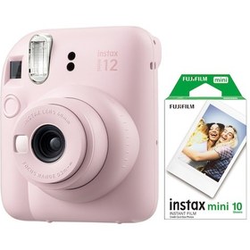 Resim Fujifilm Instax Mini 12 Fotoğraf Makinesi + 10'lu Mini Film Pembe 