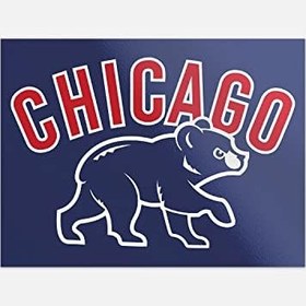 Resim Bear Cub The City of Chicago Sport Beyzbol Araba Tampon Çıkartması Çıkartma 14,7 cm X 10,8 cm 