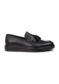 Resim Deery Erkek Hakiki Deri Siyah Püskül Detaylı Loafer - 01587msyhp12 Siyah 