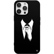 Resim iPhone 16 Pro Max Kravat Telefon Kılıfı 