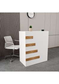 Resim Happy Tek Çekmeceli Bambu-beyaz Banko 