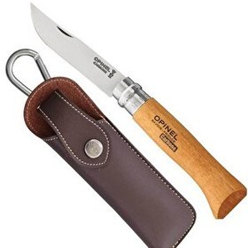 Resim Opinel No: 8 Deri KılıflıÖzel Kutulu Karbon Çelik Çakı 