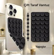 Resim Case collection Slikon Çift Taraflı Vantuz Telefon Tutucu Vakum,Cama Yapışan Çift Taraflı 