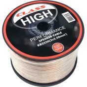Resim Class 2x2,50mm Hoparlör Ses Sistemi Kablosu Şeffaf 