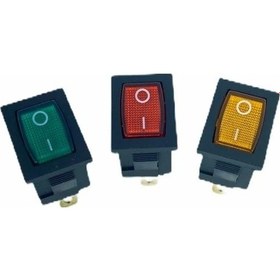 Resim Lockway Ic-118a Tekli Dar Işıklı Anahtar 10 Adet Kırmızı Led 