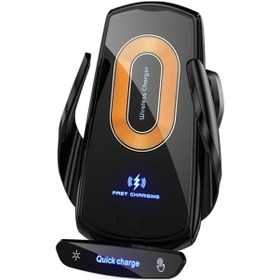 Resim Youtek Araç İçin Kablosuz Şarjlı Manyetik Telefon Tutucu - Hızlı Şarj Ve Güvenli Sabitleme Siyah 