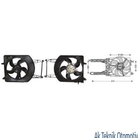 Resim Fan Motoru 12V Palio Siena 1.2 Benzinli 504631148 