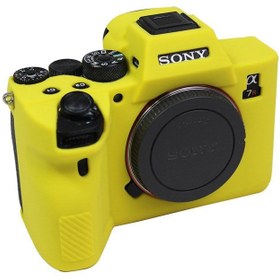 Resim Andoer (Sony A7R IV A9 Mark II) İçin Koruyucu Silikon Kılıf (Sarı) 