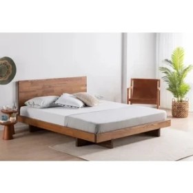 Resim Vivense Luna Patna Ahşap Karyola, Ceviz, 90X200 