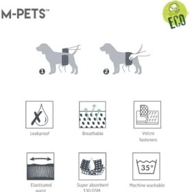 Resim M-Pets Erkek Köpekler Için Yıkanabilir Külot Xs 
