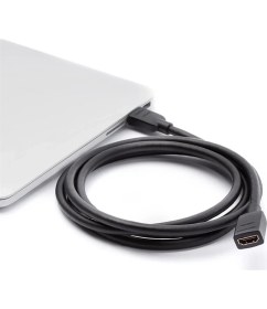 Resim Hq Speed HDMI Uzatma Kablosu 0.5m 4K | HDMI Erkek Dişi Kısa Uzatma - TV Konsol Dar Alan 