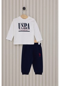 Resim U.S. Polo Assn. Us Polo Erkek Bebek 3lu Takım - Lacivert Lacivert 