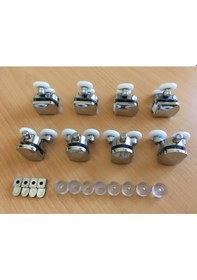 Resim Cam Düz Ve Oval Duşakabin Tekeri Teker Rulmanı Krom 8 Li Seti Diğer 