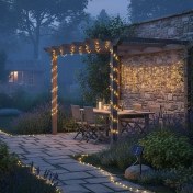 Resim Güneş Enerjili Balkon Bahçe Peri LED 20 Metre S-20 