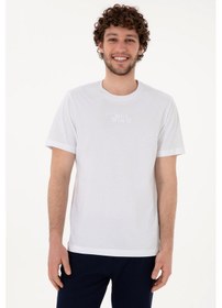 Resim U.s. Polo Assn. Erkek T-shirt 2107313 Beyaz 