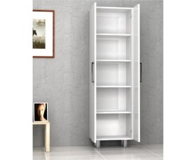 Resim Turuncu Garaj Turuncugaraj 4 Raflı 2 Kapaklı Çok Amaçlı Dolap Mutfak Dolabı Kiler Dolabı 50 Cm %100 Mdf 