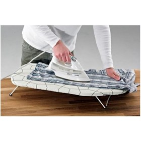 Resim Mini Ütü Masası, Siyah Beyaz Meridyendukkan 73x32 Cm Çelik Asılabilir 