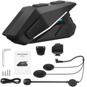 Resim Youmex Bt5.0 Su Geçirmez Motosiklet Kask Kulaklığı, Gürültü Azaltma, Otomatik Yanıtlama, Fm Radyo, Çift Telefon Bağlantısı, Uzun Pil Ömrü 