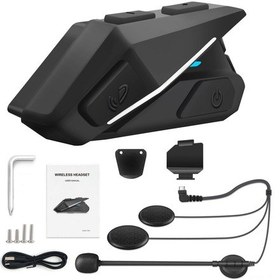 Resim Youmex Bt5.0 Su Geçirmez Motosiklet Kask Kulaklığı, Gürültü Azaltma, Otomatik Yanıtlama, Fm Radyo, Çift Telefon Bağlantısı, Uzun Pil Ömrü 