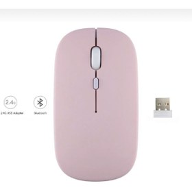 Resim Genel Markalar Tüm Cihazlara Uyumlu Mouse Bluetooth Wireless Şarjlı Fare 2.4g Macbook Ipad Bilgisayar Telefon 