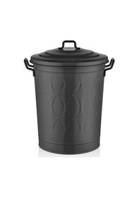Resim The Mia Prizma Çöp Kovası Siyah 49 Cm Siyah 