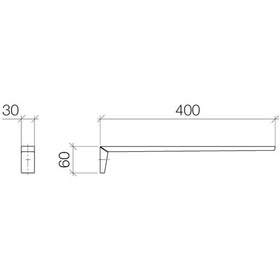 Resim Dornbracht Supernova Havluluk-40Cm Krom 