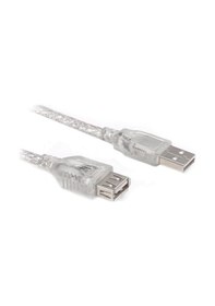 Resim Powermaster 3 Metre Şeffaf Usb Uzatma Kablosu-43659 