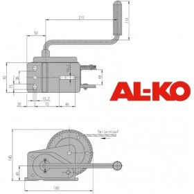 Resim Dometic Alko Basic 450 - 450KG Frensiz Halatsız El Vinç 