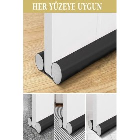 Resim 4 Adet Kapı Altı Rüzgar Önleyic Isı Yalıtım Süngeri Rüzgartoz Soğuk Süngeri Çift Taraflı Izolasyon 