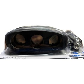 Resim Carub Çakmak Soketi 12-24v 120W 3 Lü Kablolu 2 USB Li BR 170 21 03 