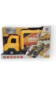 Resim Sürtmeli Müzikli Işıklı Iş Makinalı Arabalı 25 Parçalı Set 