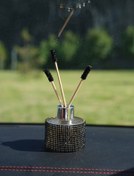 Resim TASARIM ARABAM ATİKE ELİF AKIN Siyah Yuvarlak Kavanoz Koku 