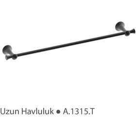 Resim Duxxa Art De Luxe Uzun Havluluk Titan A.1315.T Siyah 