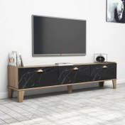 Resim Bimossa E3630 Sümer Ceviz/mermer Tv Ünitesi Modern Görünüm 