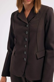 Resim Kahverengi Blazer Ceket - 42 / Kahverengi 