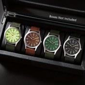 Resim 1 adet SOKI Erkek Kuvars Saat Takvimi ile - Günlük Spor Yuvarlak Kadran, Siyah ve Yeşil Detaylar, Pil ile Çalışır, Günlük Giyim için İdeal, Okula Dönüş, Mezuniyet, Şükran Günü, Çiftler Hediyesi, Günlük Giyim Saati | Spor Saat Tasarımı | Kuvars Hareket 