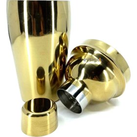 Resim Teknotrust Gold Kokteyl Shaker Seti - 500 Ml, 2 Parça, Şık ve Dayanıklı Tasarım 