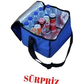 Resim Termal Soğuk Tutucu Çanta Termos Kamp Çantası Soğutucu Plaj Çanta Mavi 