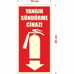 Resim Fosforlu Yangın Tüpü Levhası 