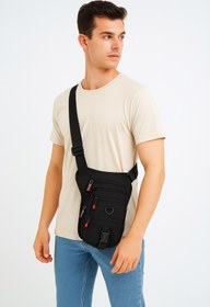 Resim Çantachım Bel Çantası Bacak Çantası Özel Bölmeli Tabanca Taşımalı Tactical Siyah Kumaş 