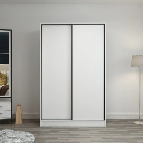 Resim Minar Kale 2 Kapaklı Sürgülü Dolap 120 Cm - Beyaz 