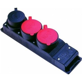 Resim Bemis Kauçuk Priz Ip44 Grup 2x325 1x116A 