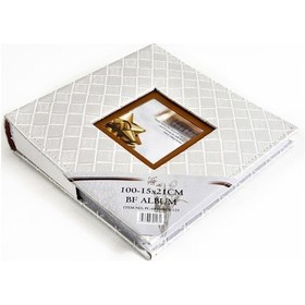 Resim BF 15 x 21 CM 100'lük Deri Pencereli Fotoğraf Albümü 