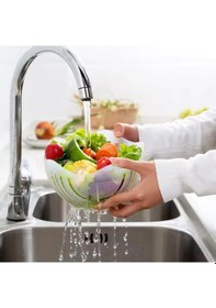 Resim Ayt Sunup Sn-27136 Pratik Meyve Sebze Salata Dilimleyici Kesici Çok Amaçlı Meyve Sebze Süzgeç 