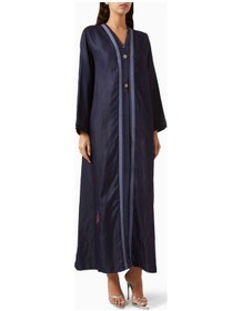 Resim Lava Design Modern Ve Şık Uzun Kollu Abaya Zarif Tasarım Ve Konfor İle Kullanıma Sunulmuştur Mavi 