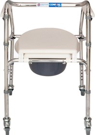 Resim Comfort Plus DM696 Tekerlekli Kovalı Komot - Tuvalet Sandalyesi 