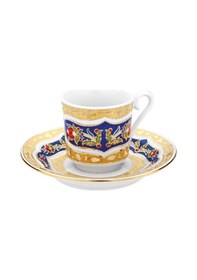 Resim Kütahya Porselen El Dekoru 2 Kişilik Kahve Fincanı Dekor No:073880 