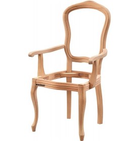 Resim Masifart Romad İtalyan Kollu Sandalye Cilasız Ham Ham 