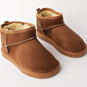 Resim Muggo Snow Garantili Unisex Çocuk Kalın Taban İçi Tüylü Günlük Mini Yarım Bot 